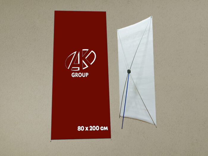 x_banner_80_180 Стенд Х-Банер Professional 80×200 см - Зображення 1