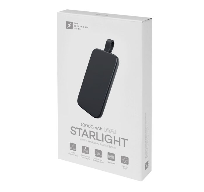 Повербанк з підсвіткою Starlight 10000 mAh, ТМ TEG — фото 7